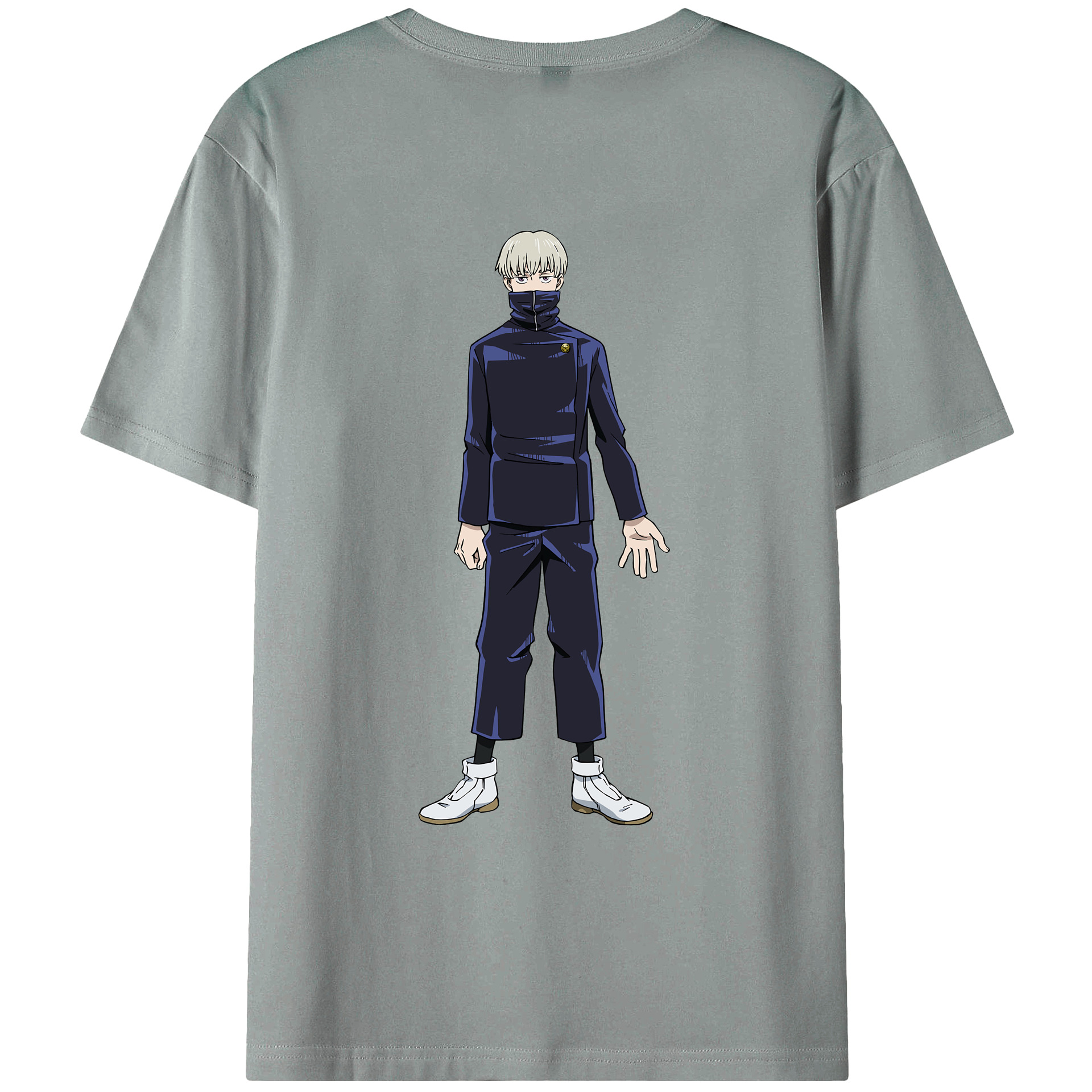 （画像用） 呪術廻戦 Jujutsu Kaisen 綿100％ メンズ半袖Tシャツ（バックプリント） 通気性